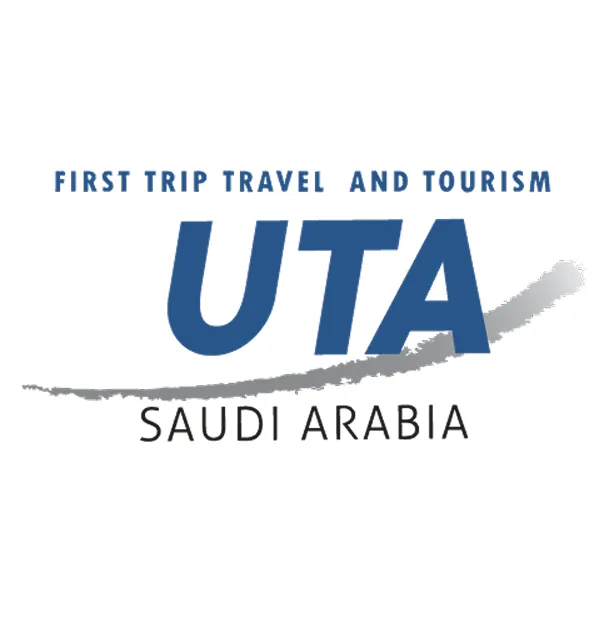 Official logo of UTA Saudi travel and tourism company.